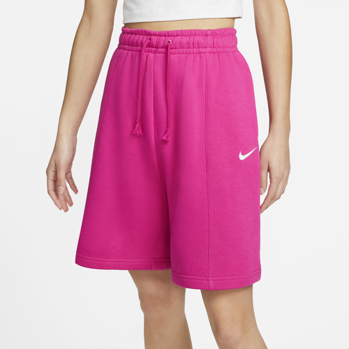 

Nike Womens Nike Collection Fleece Shorts - Womens Pink/White Size M