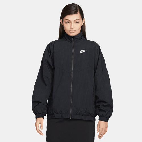 Nike Womens  Nsw Essential Wind Runner Jacket In Black/black