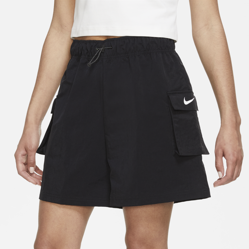 

Nike Womens Nike Essential Woven Shorts - Womens White/Black Size M