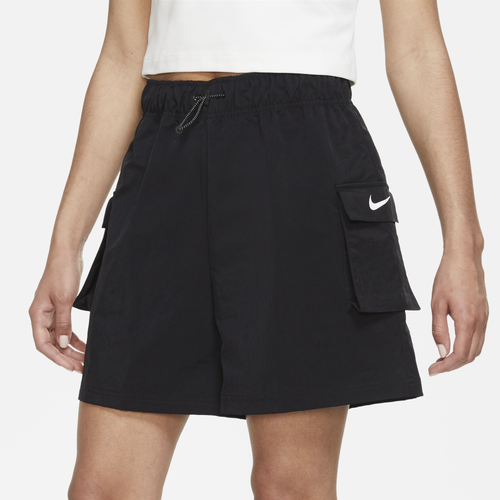 Nike Womens  Essential Woven Shorts In Black/white
