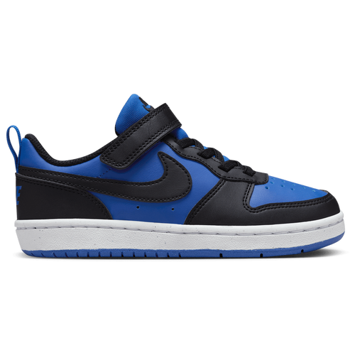 

Nike Boys Nike Court Borough Low Recraft - Boys' Preschool Basketball Shoes Black/White/Game Royal Size 03.0