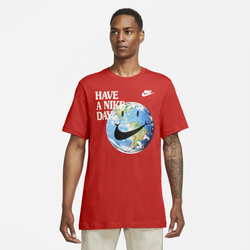 Men's - Nike ESS+ Statement T-Shirt - Red/White
