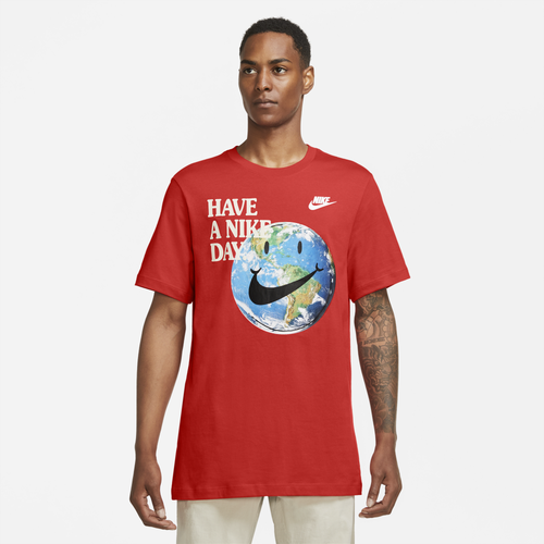 

Nike Mens Nike ESS+ Statement T-Shirt - Mens Red/White Size S