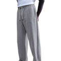 Nike Standard Issue Brushed Open Hem Pants - Nike Dk Grey Heather/Black