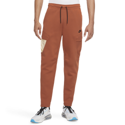 Men's - Nike Sportswear Tech Fleece Utility Pants - Brown/Black