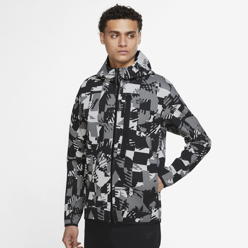 

Nike Mens Nike Tech Fleece Full-Zip Hoodie - Mens Grey/Black Size 3XL