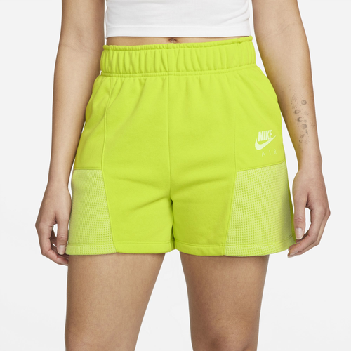 

Nike Womens Nike Air Fleece Shorts - Womens Atomic Green/Limelight Size XS