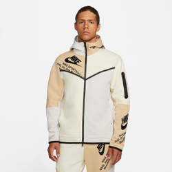Men's - Nike Tech Fleece Full-Zip GX Hoodie - Tan/Wheat