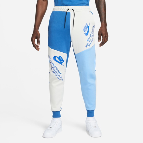 

Nike Mens Nike Tech Fleece GX Joggers - Mens Tan/Navy Size L