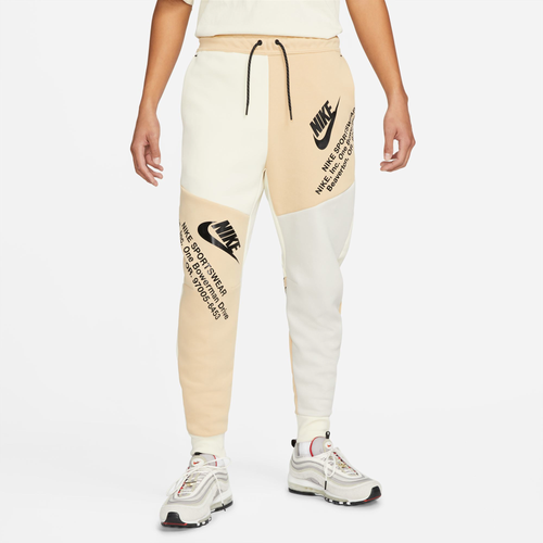Nike Mens Tech Fleece Gx Joggers In Tan/wheat | ModeSens