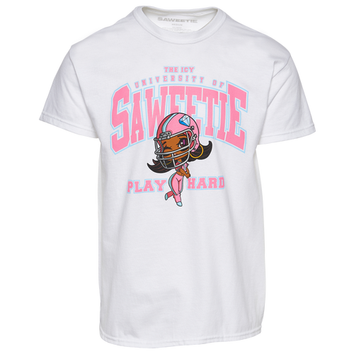 

Saweetie Mens Saweetie T-Shirt - Mens White/White Size M