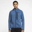 Nike Tech Fleece Wash Full-Zip Hoodie - Men's Dk Marina Blue/Black