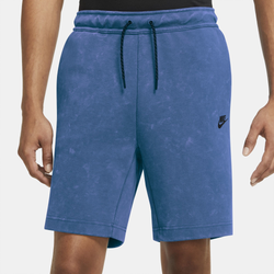 Men's - Nike Tech Fleece Wash Short - Dk Marina Blue/Black