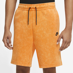Men's - Nike Tech Fleece Wash Short - Kumquat/Black