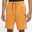 Nike Tech Fleece Wash Short - Men's Kumquat/Black