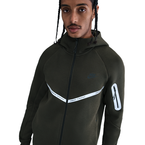MENS - Nike Tech Fleece WR Full Zip Jacket - Black/Sequoia