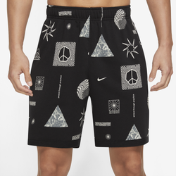 Men's - Nike Yoga TF Fleece GFX Shorts - Black/Sail