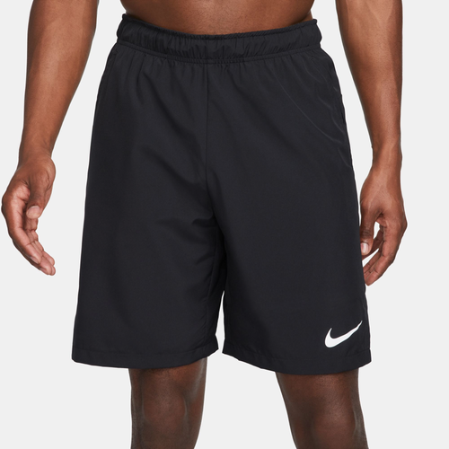 

Nike Mens Nike Dri-FIT Flex Woven 9" Shorts - Mens White/Black/Black Size S