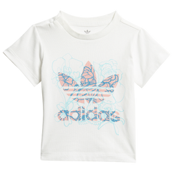 Girls' Toddler - adidas AOP Floral T-Shirt - White/Multi