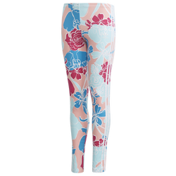 Girls' Grade School - adidas AOP Floral Leggings - Glow Pink/Multi