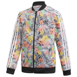 Girls' Grade School - adidas Originals All Over Printed Superstar Track Jacket - Multicolor/Black