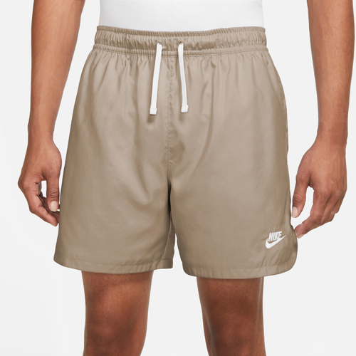 Shop Nike Mens  Club Woven Lnd Flow Shorts In Beige/white