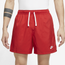 Nike Sportswear Club Woven LND Flow Shorts - Men's Red/White