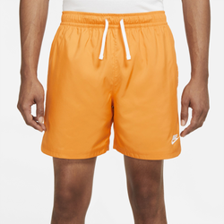Men's - Nike Sportswear  Club Woven LND Flow Shorts - Kumquat/White