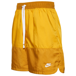 Men's - Nike SPE Woven Flow Long Shorts - Gold/Black