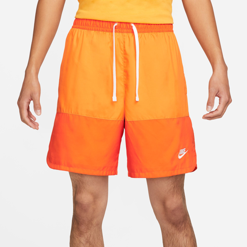 

Nike Mens Nike SPE Woven Flow Long Shorts - Mens Magma Orange/Kumquat/White Size XXL