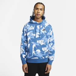 Men's - Nike SPE+ BB Pullover Hoodie - Blue/Beige
