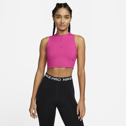 Women's - Nike NP Dri-FIT Seasonal Crop Tank - Pink