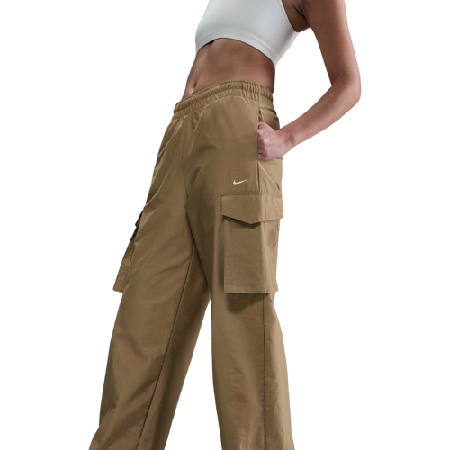 WOMENS - Nike NSW EVRTHNG Woven Mid Rise Cargo Pant - Parachute Beige/White