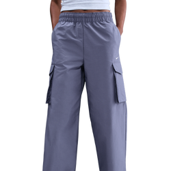 Women's - Nike NSW EVRTHNG Woven Mid Rise Cargo Pants - Sail/World Indigo