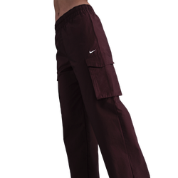 Women's - Nike NSW EVRTHNG Woven Mid Rise Cargo Pants - Burgundy Crush/Sail