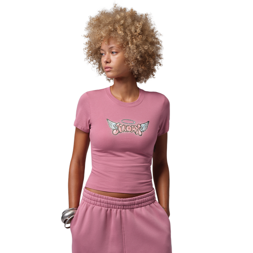 WOMENS - Jordan TMID GFX HL Short Sleeve T-Shirt - Desert Berry