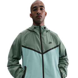 Men's - Nike Tech Woven WR Full-Zip Jacket - Black/Clay Green/Cannon