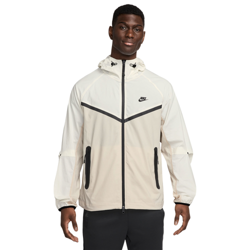 

Nike Mens Nike Tech Woven WR Full-Zip Jacket - Mens Light Orewood Brown/Light Orewood Brown/Black Size M