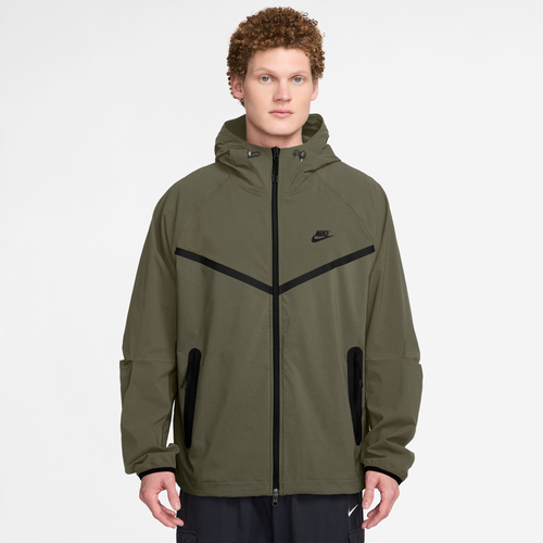 

Nike Mens Nike Tech Woven WR Full-Zip Jacket - Mens Medium Olive/Black/Medium Olive Size XS