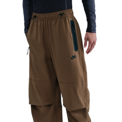 Men's - Nike Tech Woven Pants OS - Mosswood Brown/Black/Mosswood Brown