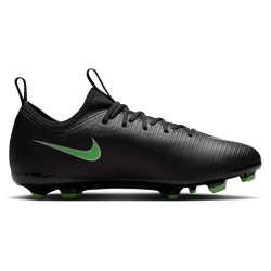 Boys' Grade School - Nike Jr Vapor 17 Academy Fg/Mg T - Black/Black/Illusion Green