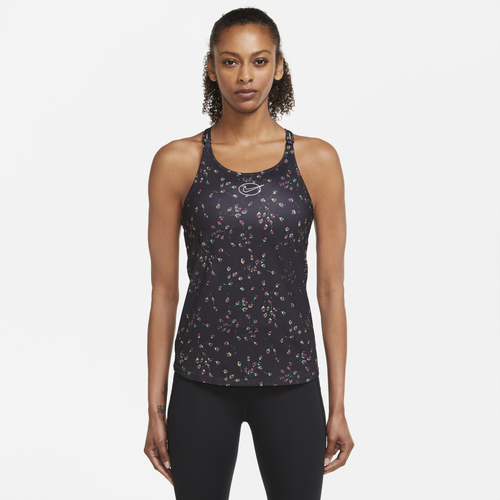 

Nike Womens Nike One Luxe Dri-FIT IC Printed Slim Tank - Womens Black Size M