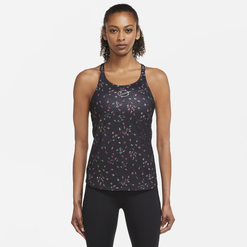 Nike Womens  One Luxe Dri-fit Ic Printed Slim Tank In Black