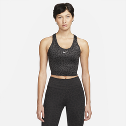 Women's - Nike One Dri-FIT Printed Slim Tank - Grey