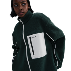 Women's - Nike NSW Sherpa Logo Jacket - Seaweed/Sail