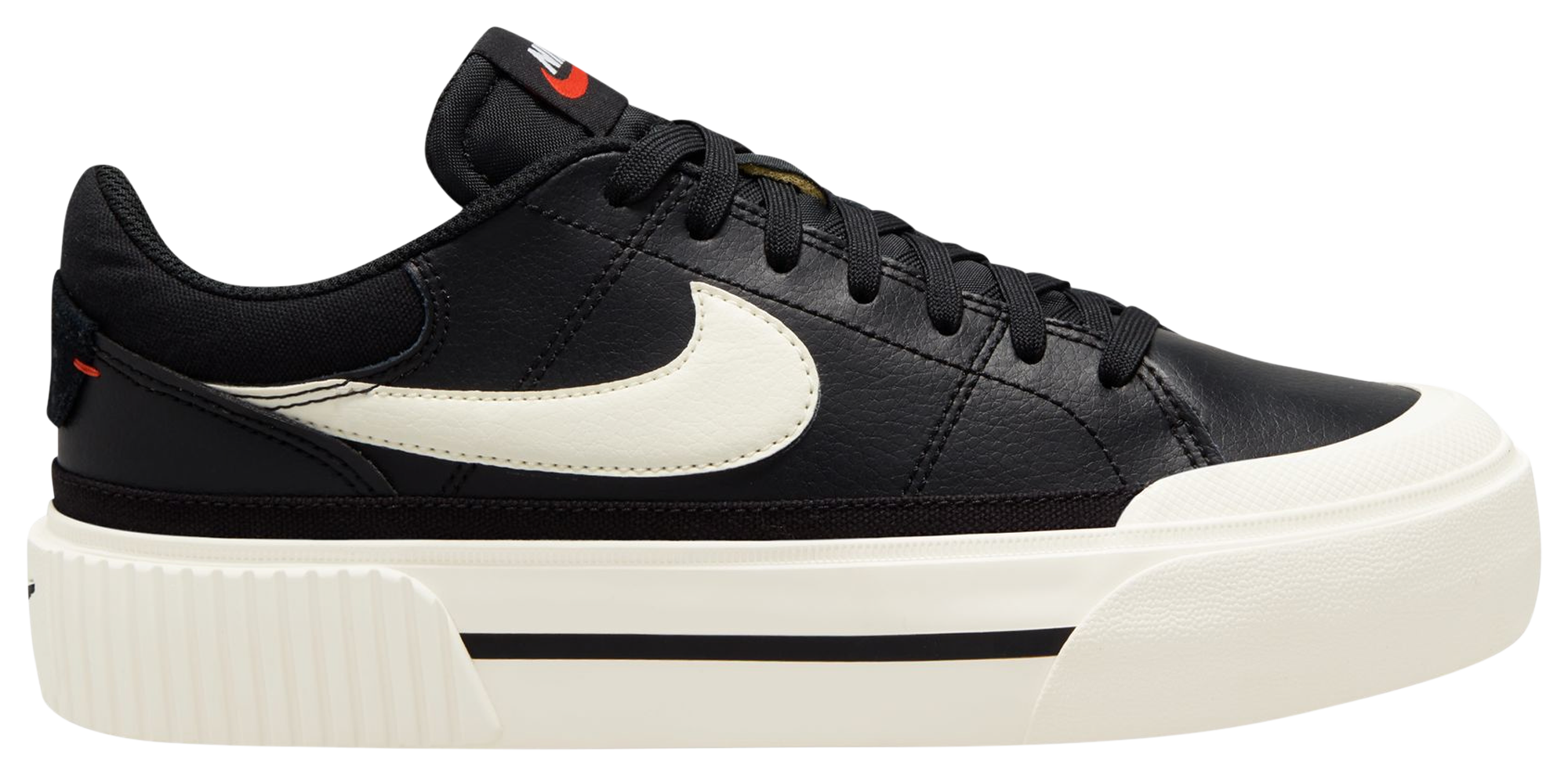 Nike platform sneakers black best sale