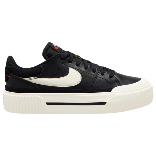 Women's - Nike Court Legacy Lift - Black/Orange White