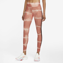 Women's - Nike One Lux Dri-FIT Mid Rise Tights - Pink