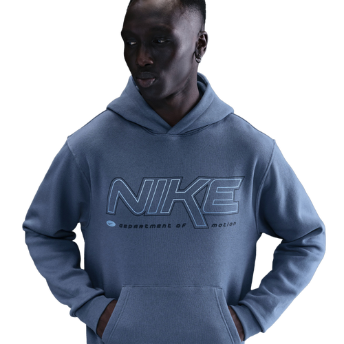 Nike Mens Nike Club Pullover Hoodie - Mens Diffused Blue Size S