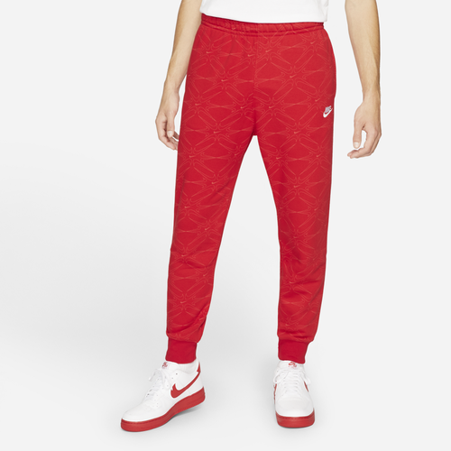 

Nike Mens Nike Club Gel AOP Joggers - Mens Red/White Size S